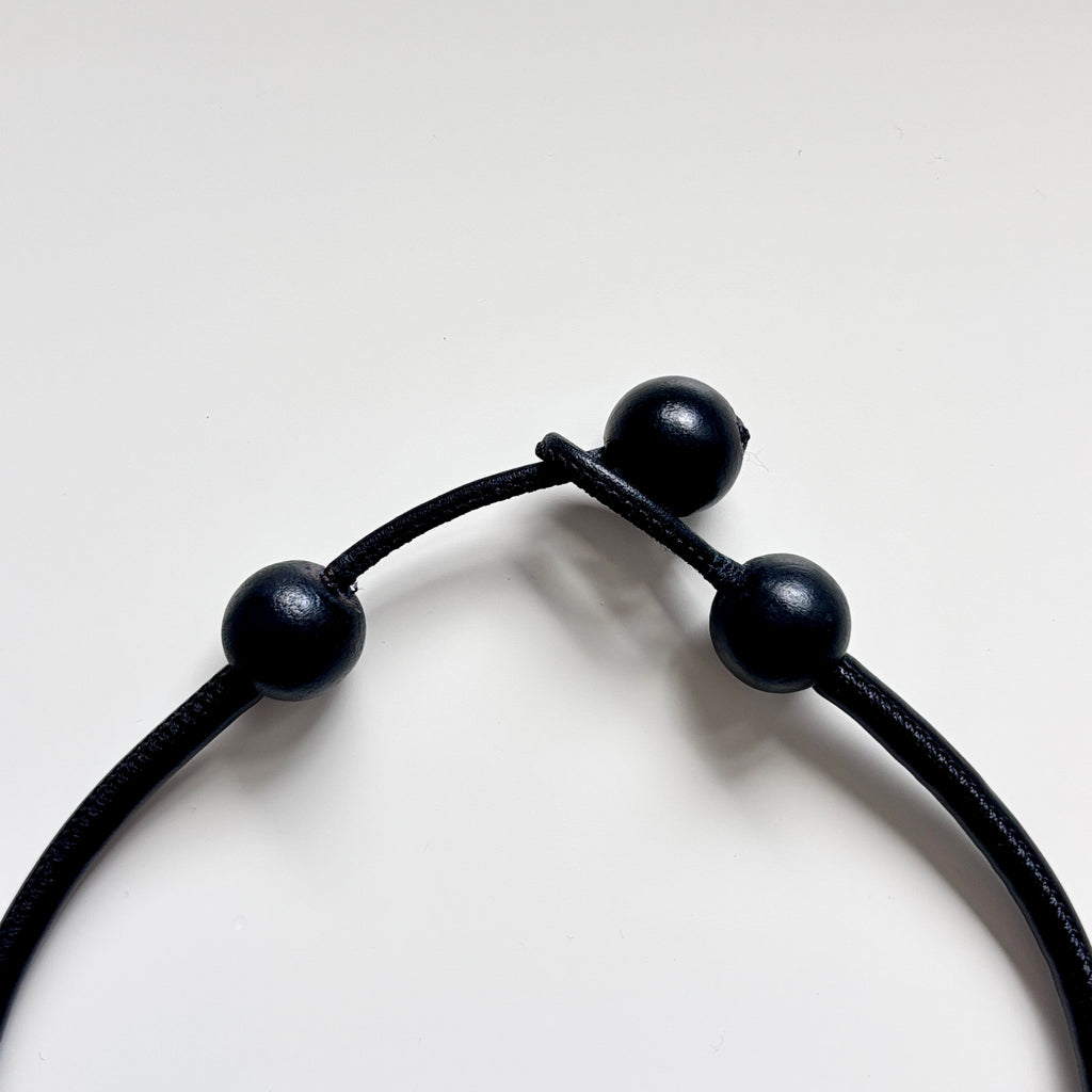 Wood and Crystal Pendant Necklace – Minimalist Statement Jewelry