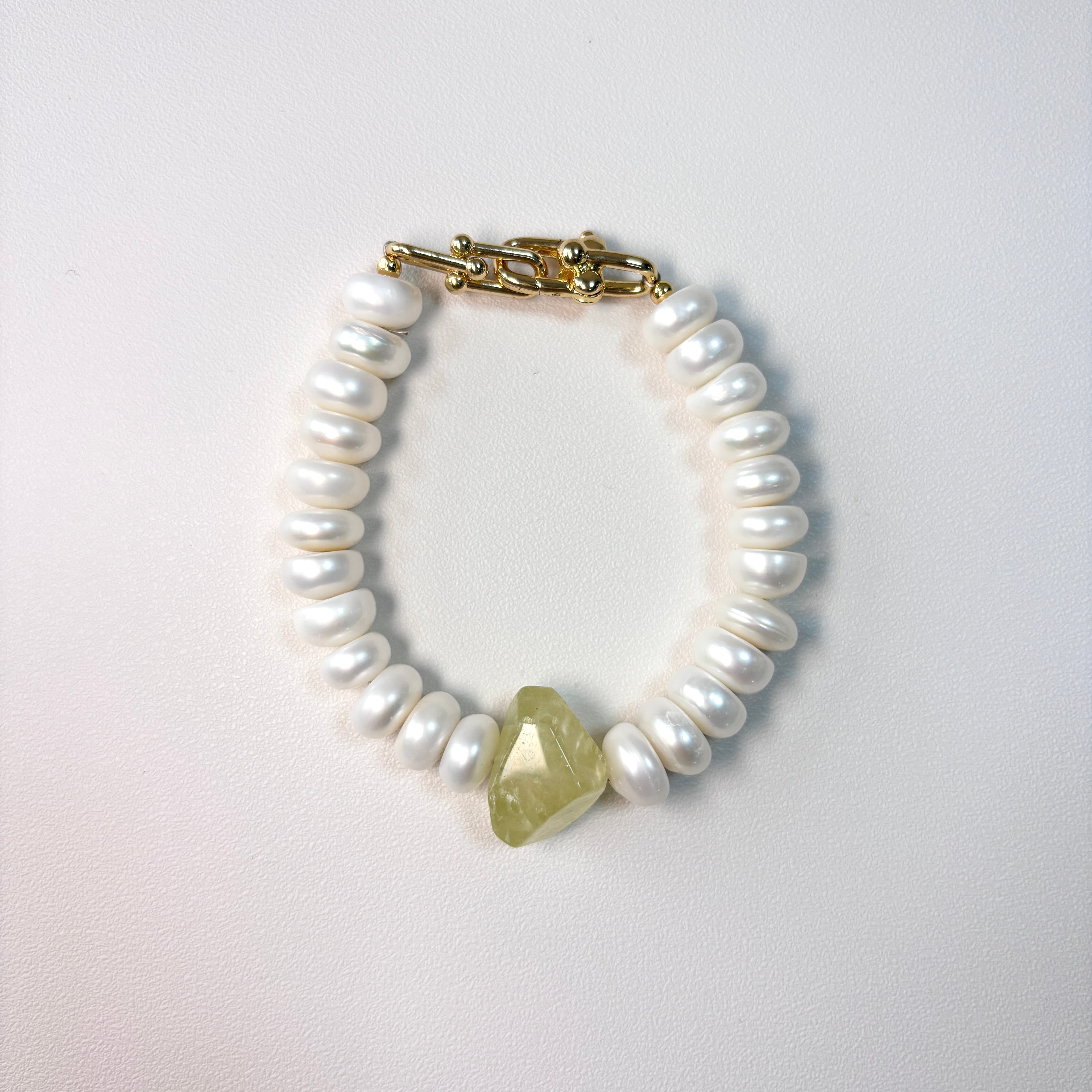 Freshwater Pearl & Natural Stone Bracelet – Handmade Natural Gemstone Jewelry