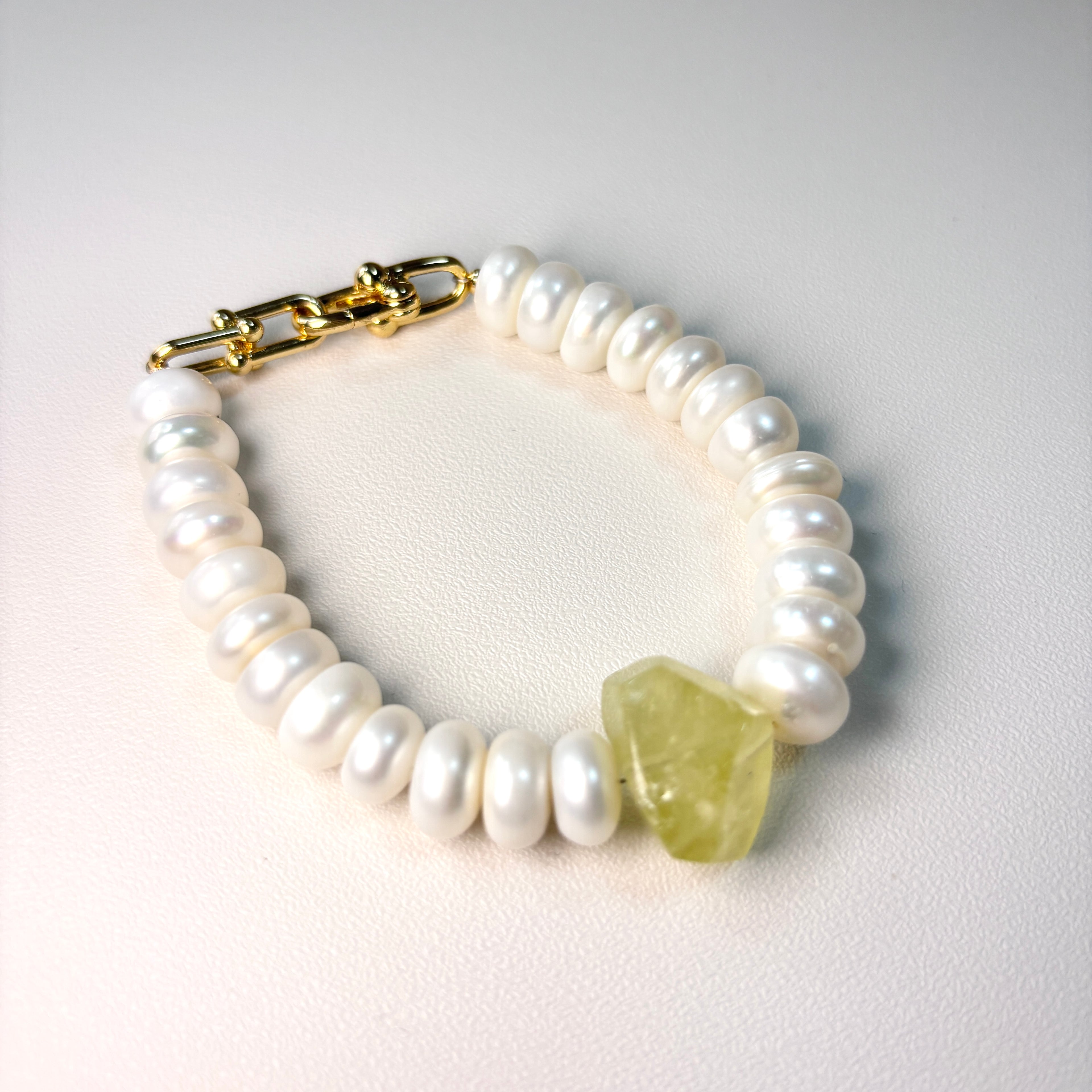 Freshwater Pearl & Natural Stone Bracelet – Handmade Natural Gemstone Jewelry