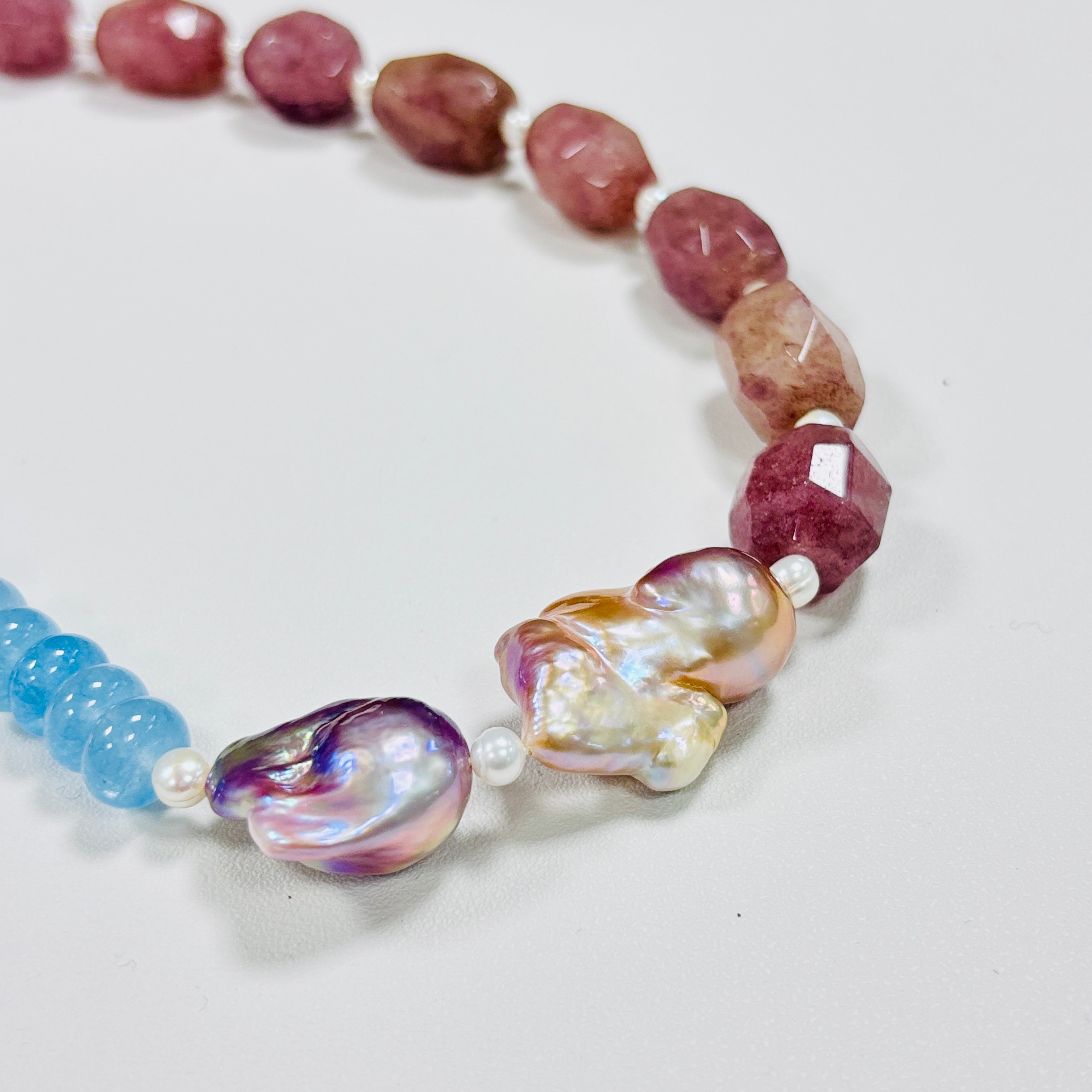 Detail of Berry Sky Necklace