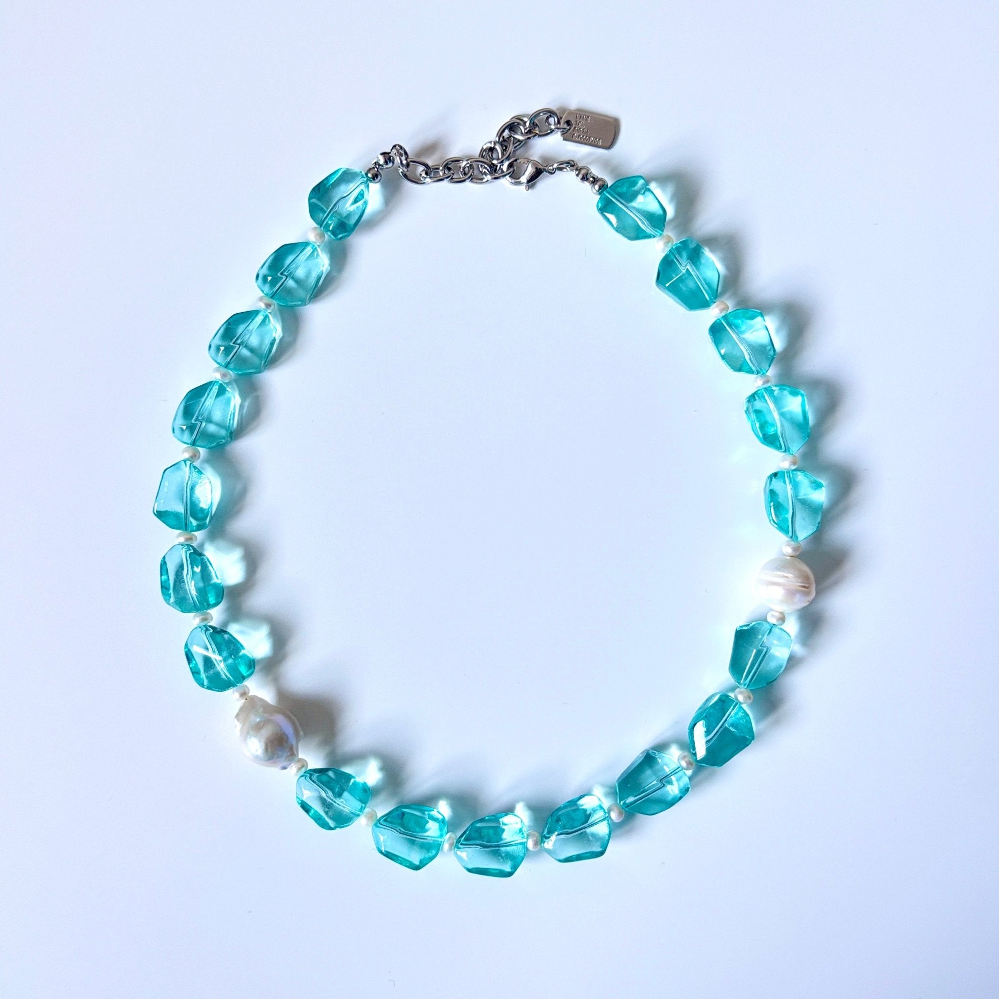 Bloom – Glass Bead & Baroque Pearl Necklace