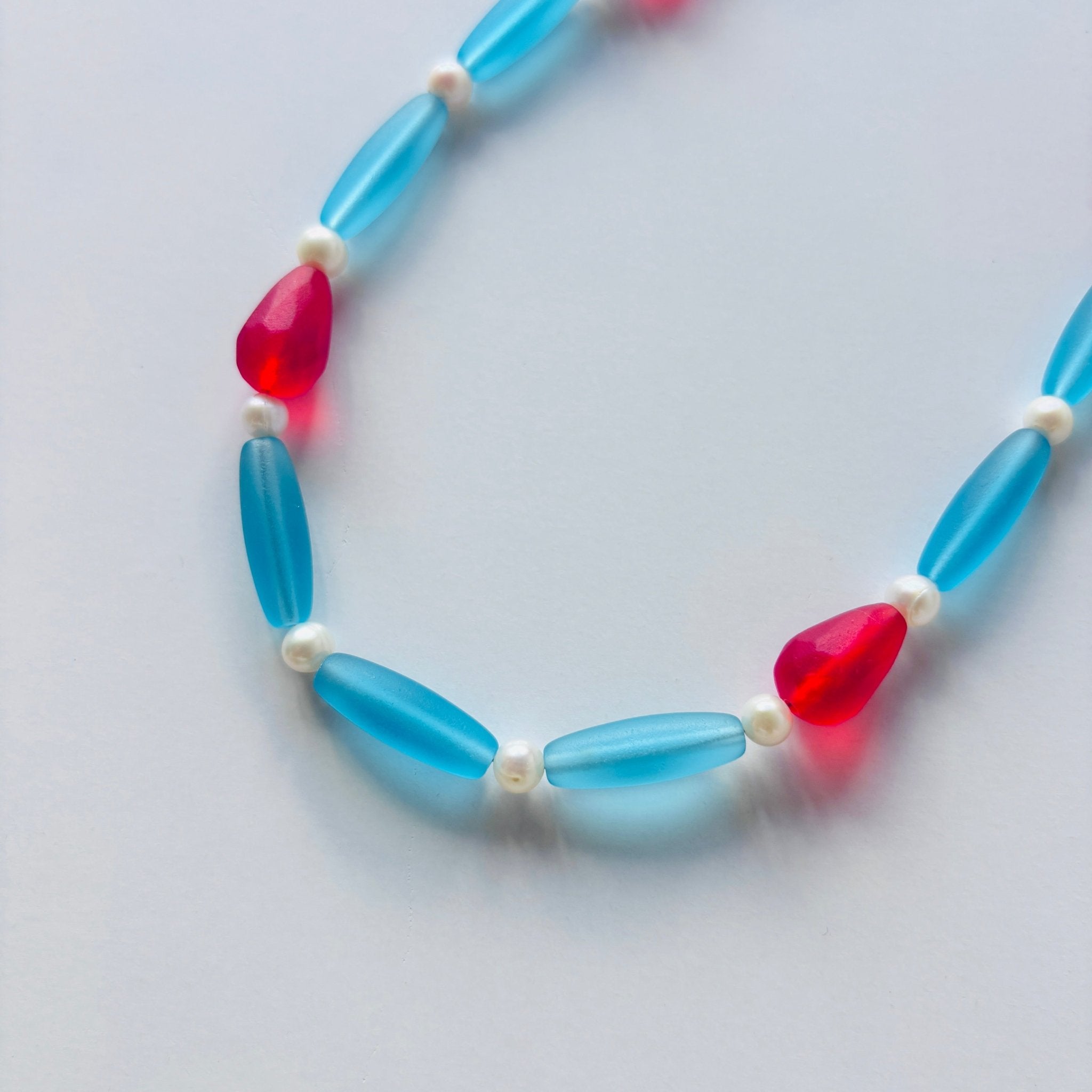 Detail of Blueberry Soda Necklace