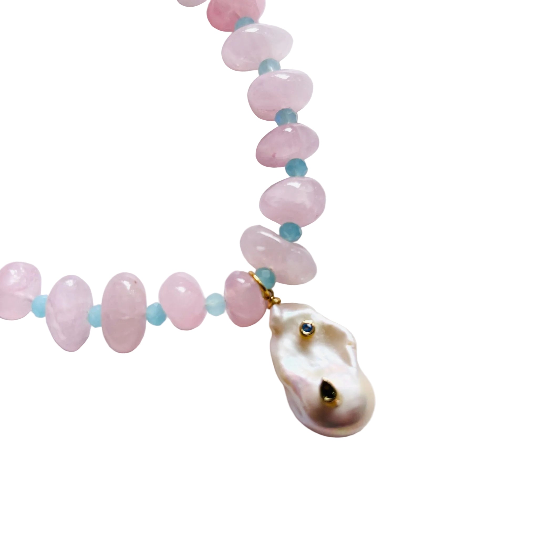 Detail of Blush Petal Necklace
