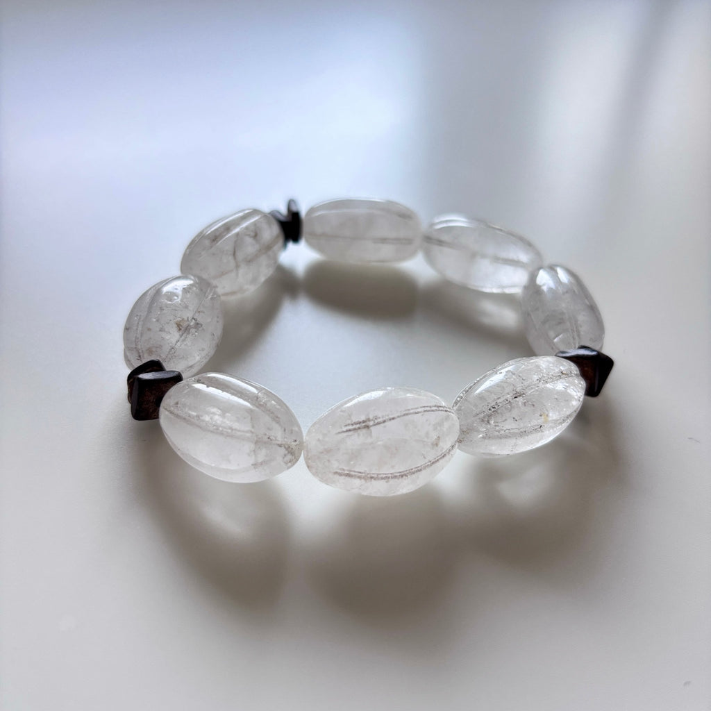 Clear Aura - Natural Crystal Bracelet