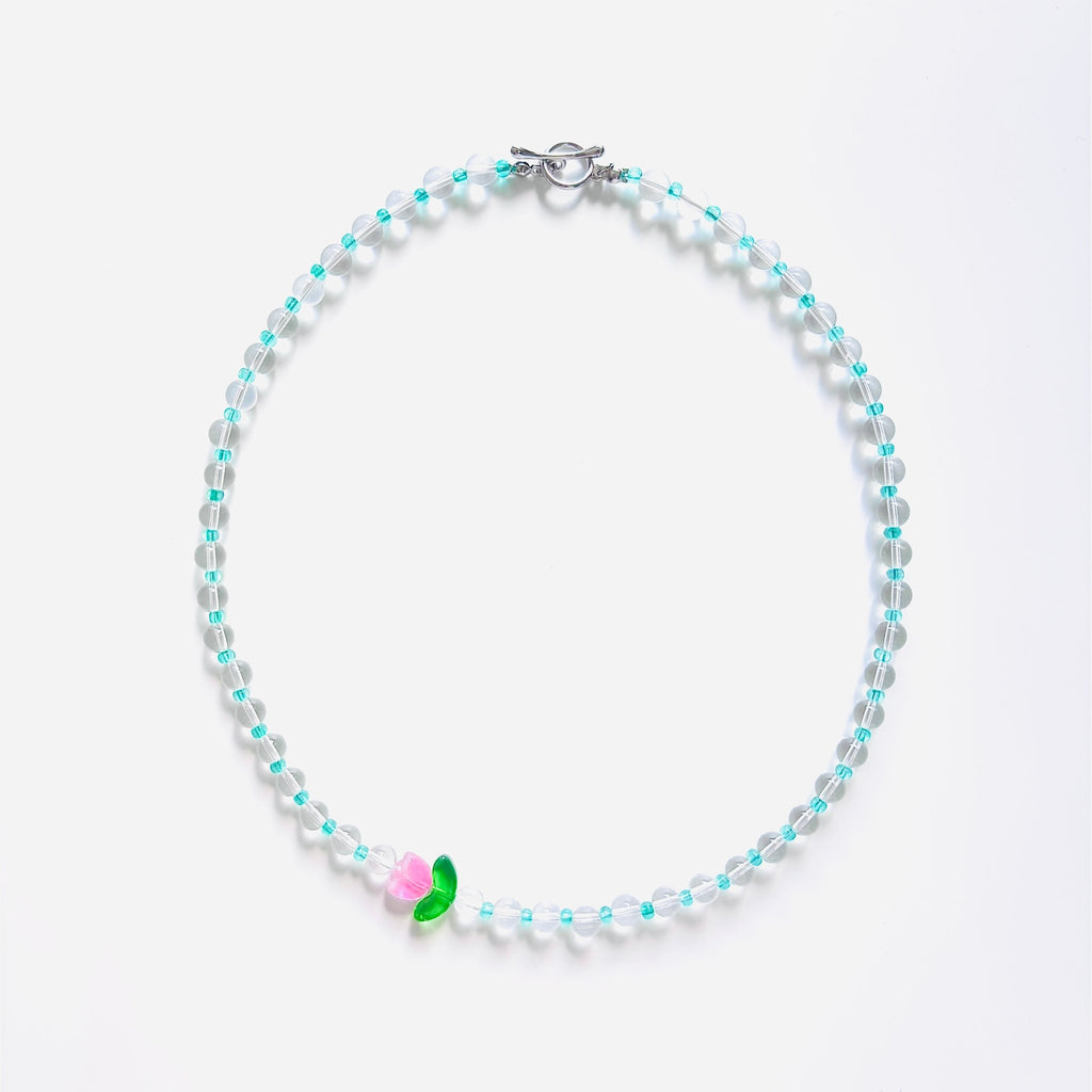 Image of Crystal Flower Necklace