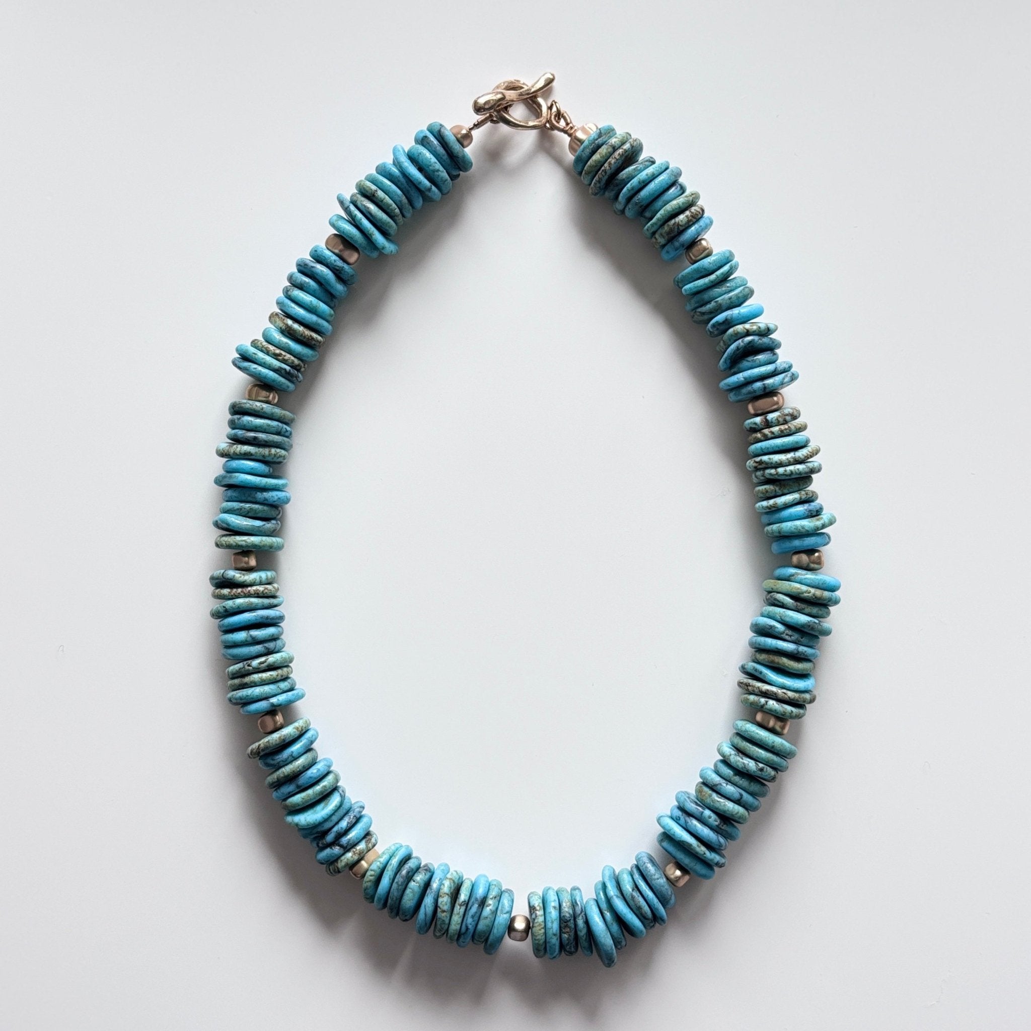 Desert Sky - Turquoise Disc Bead Necklace