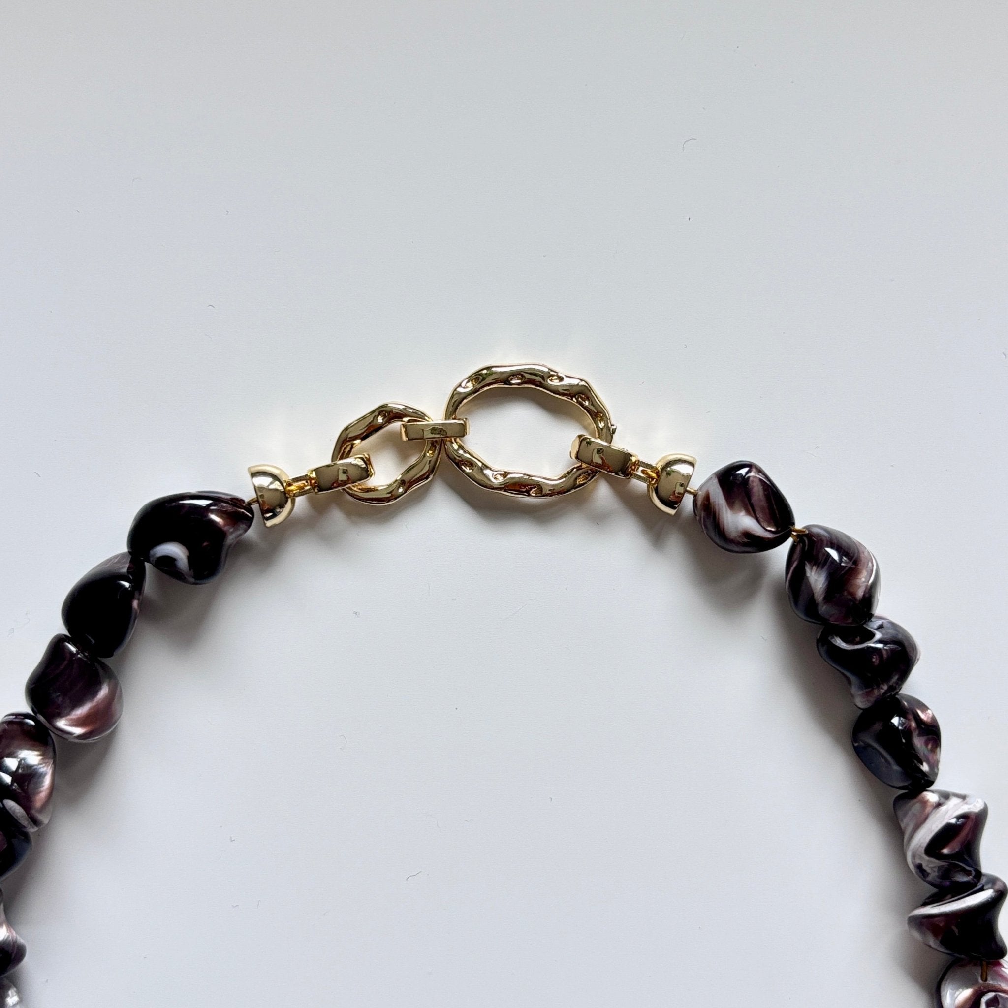 Earth Flame - Chrysocolla & Amber Necklace