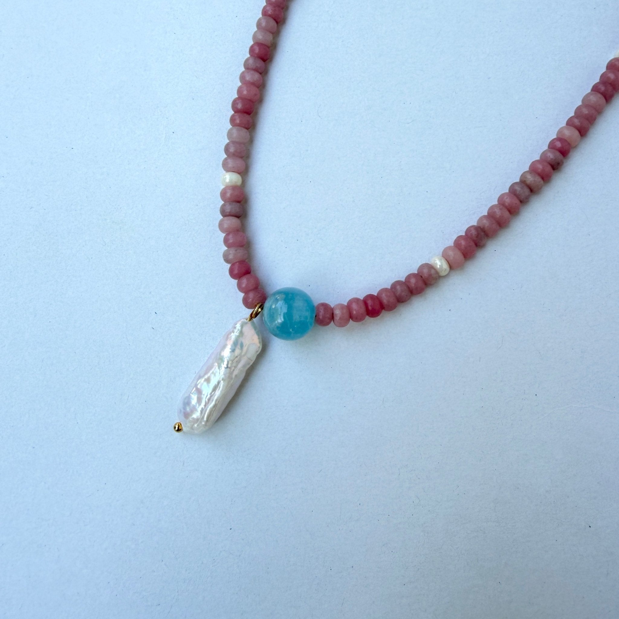 Detail of Strawberry Gelato Necklace
