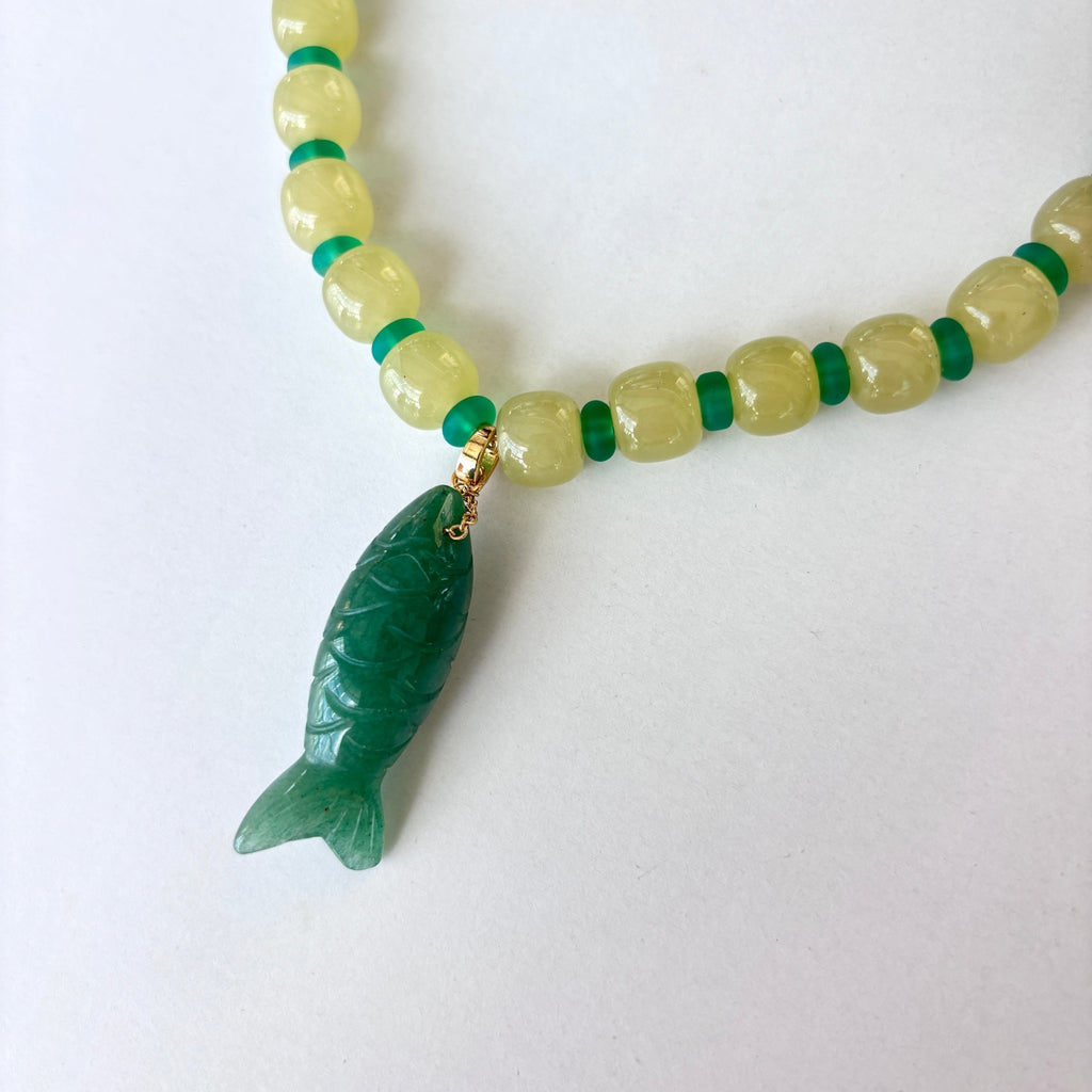 Detail of Island Fish Necklace