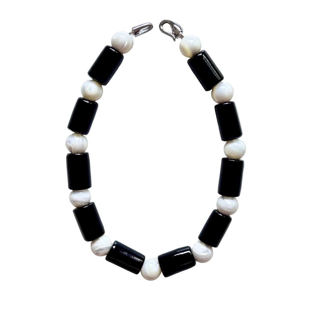 Monsoon Tide Nepalese Glass & Trochus Shell Choker