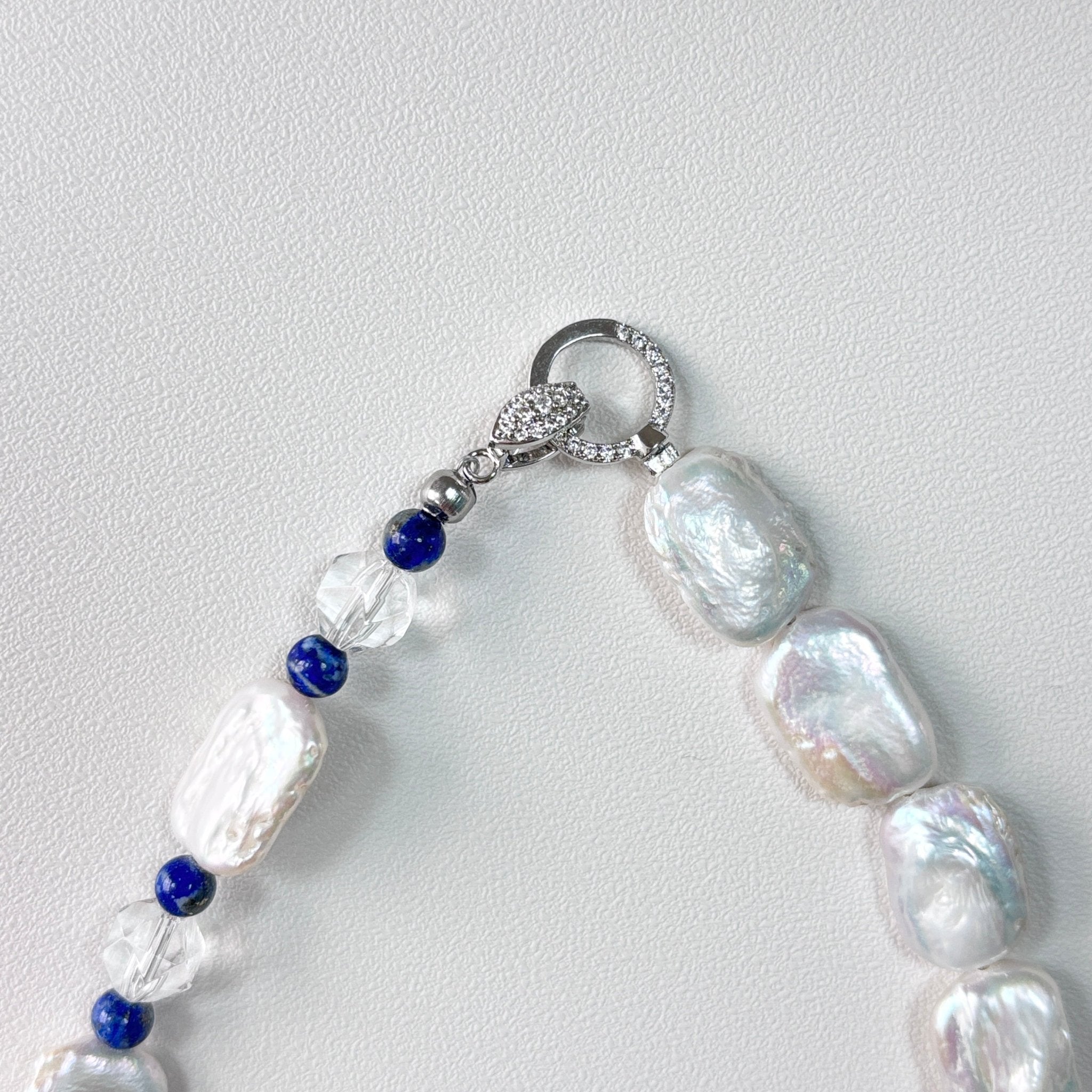 Detail of Moon Tide Pearl Necklace