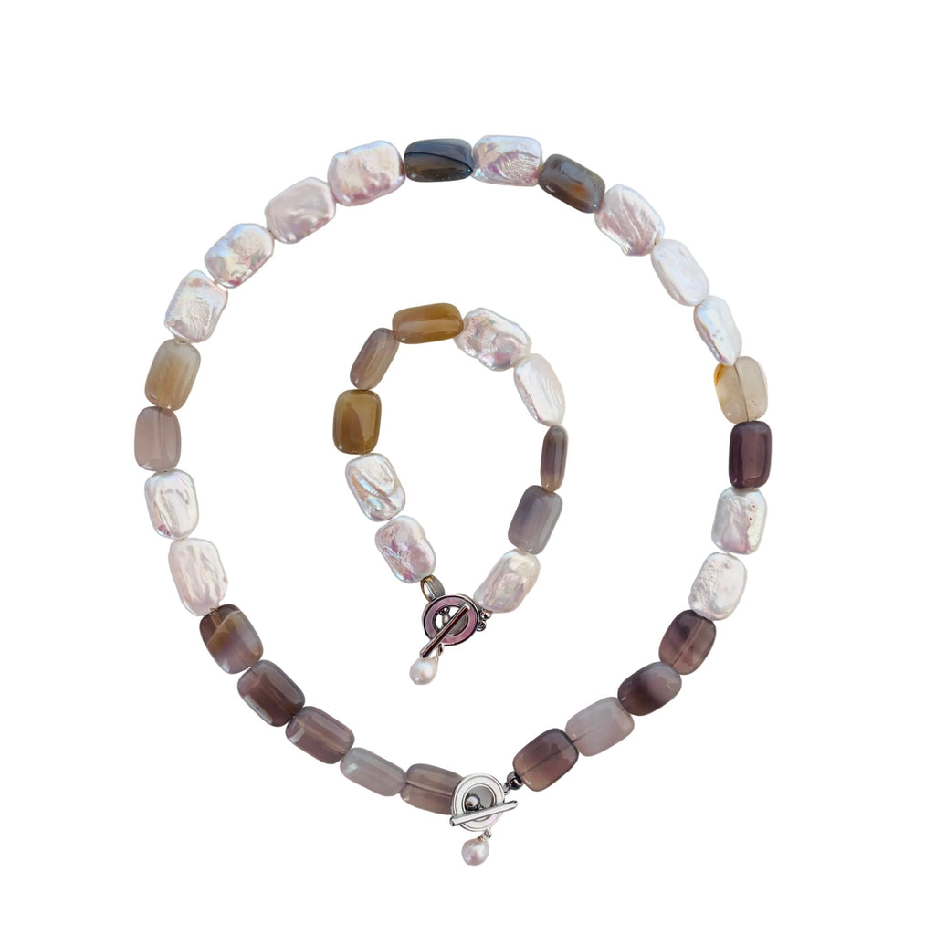Moonlight Pearl Necklace Set