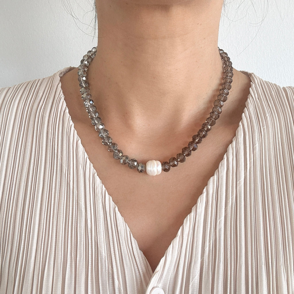 Model wearing Night Sky Star Mix Necklace 