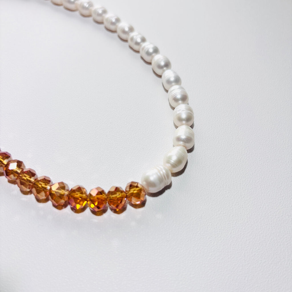 Detail of Night Sky Sunset Glow Necklace