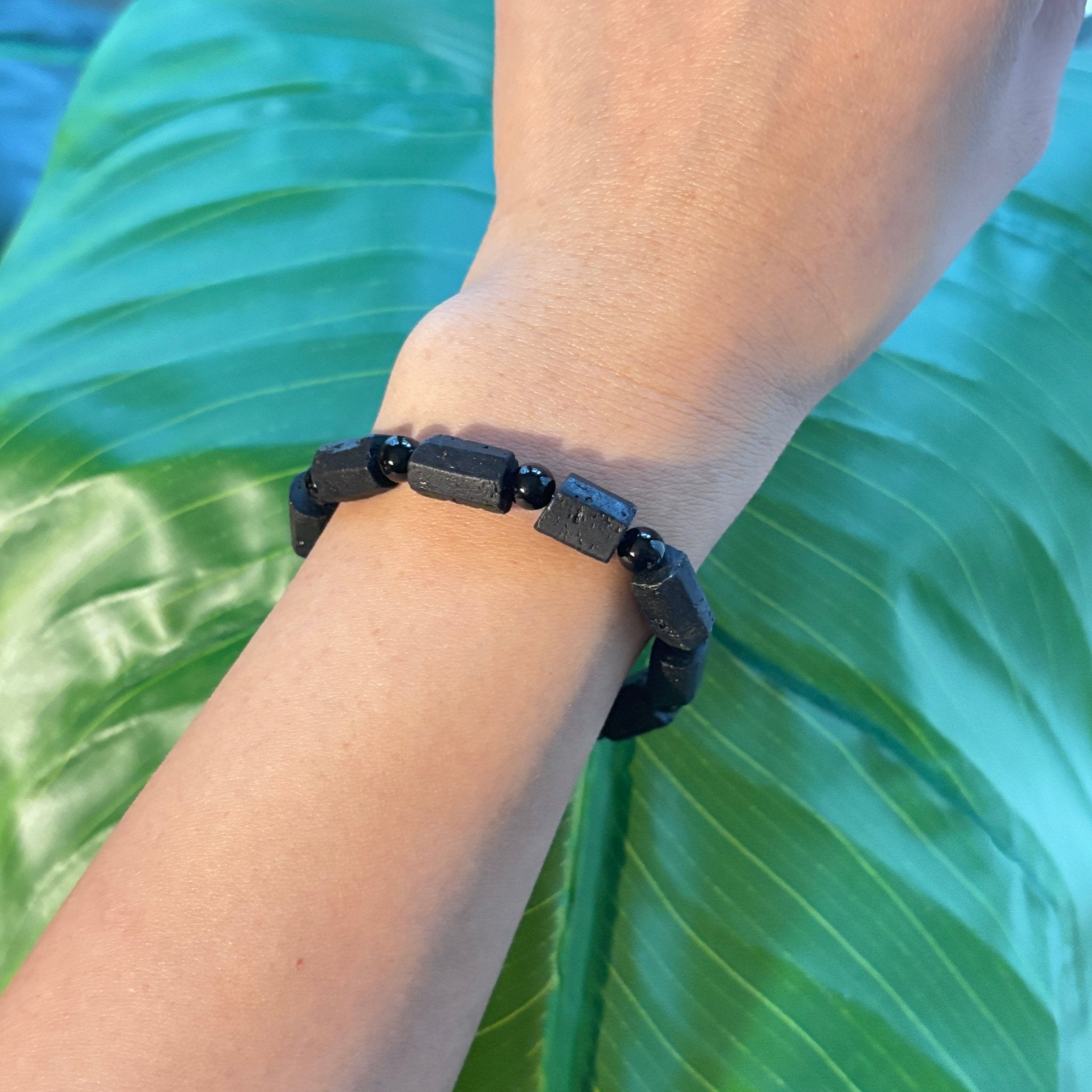 Obsidian Shield - Black Tourmaline Bracelet