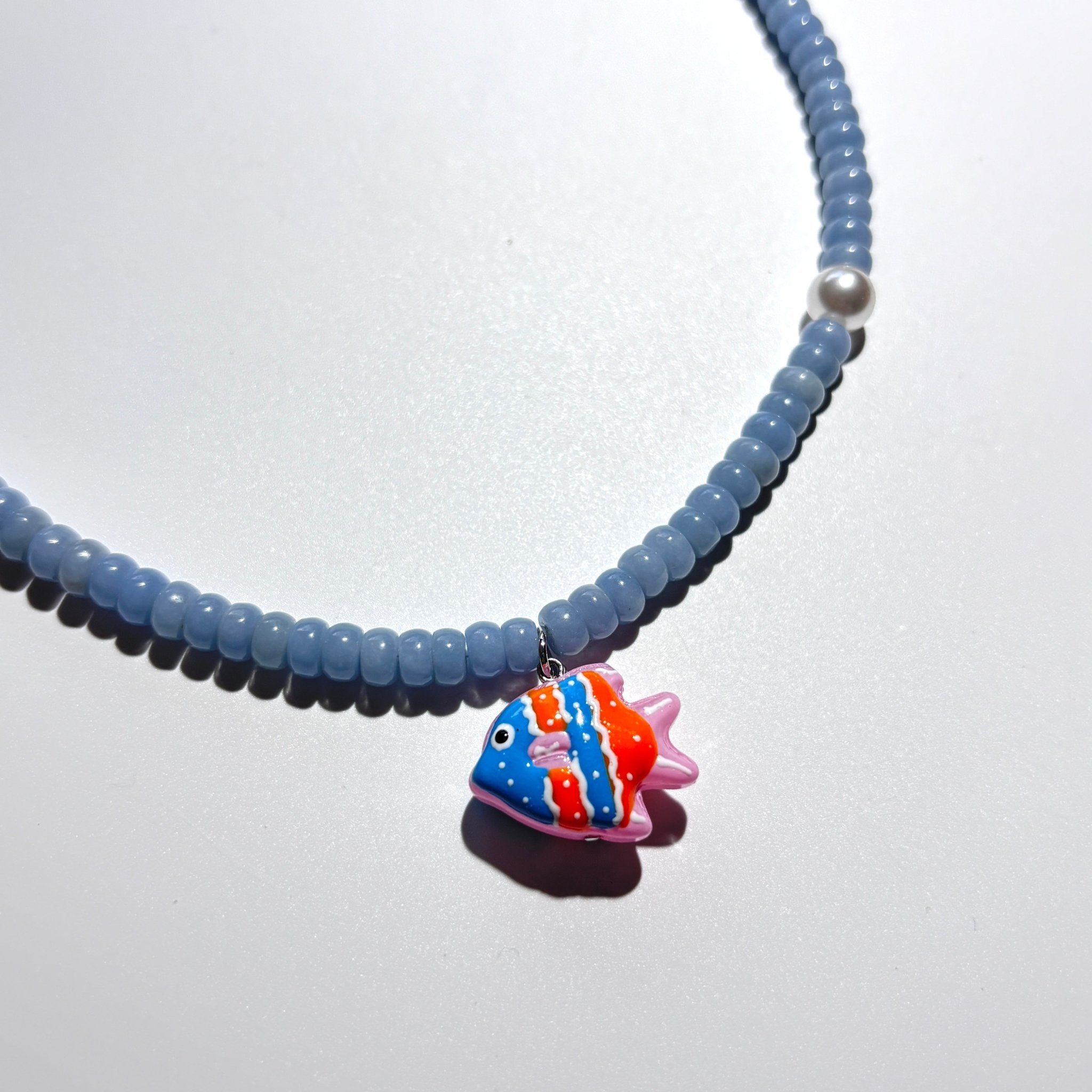 Detail of Ocean Fish Charm Necklace