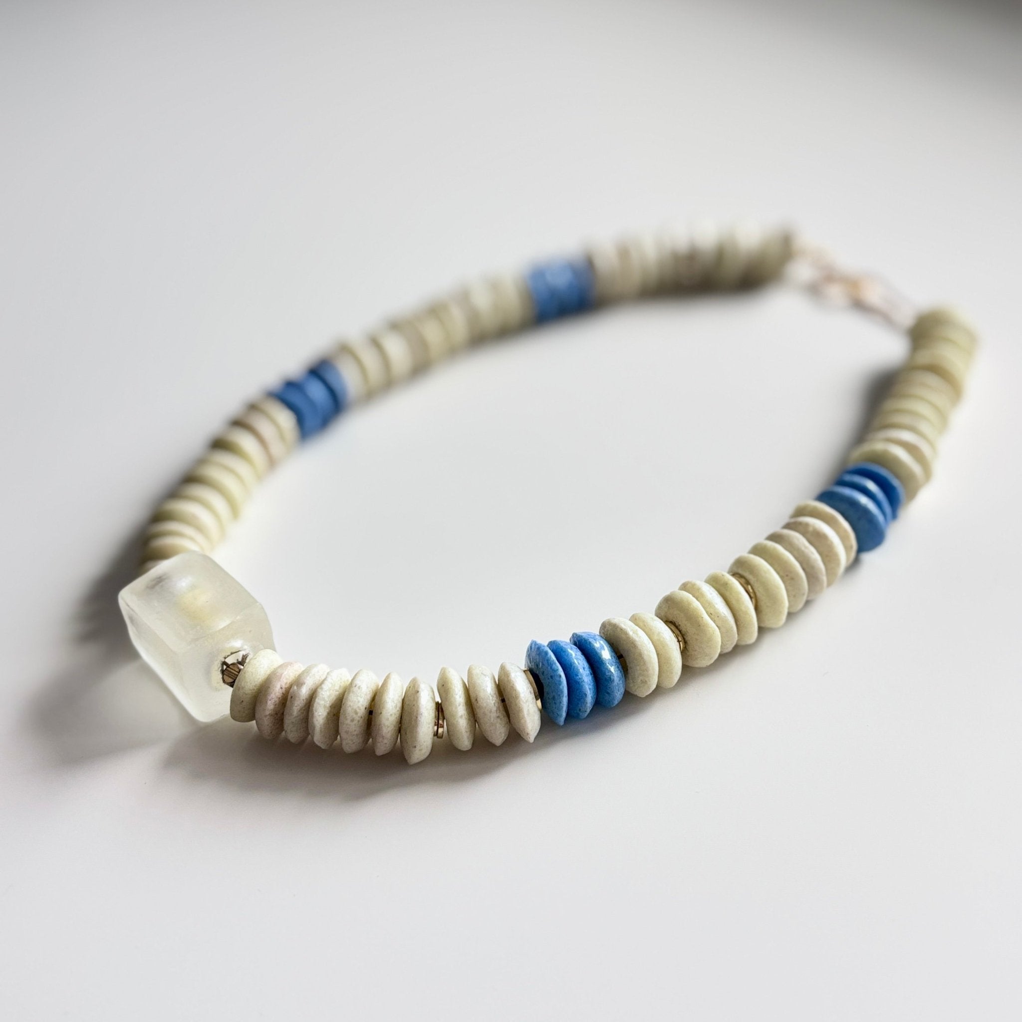 Ocean Mist - Glass Bead Necklace