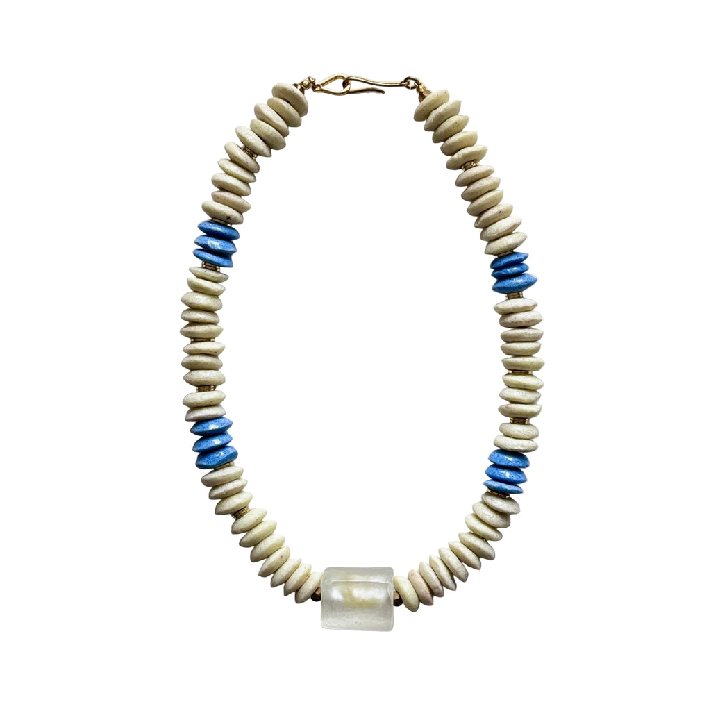 Ocean Mist Glass Bead Necklace