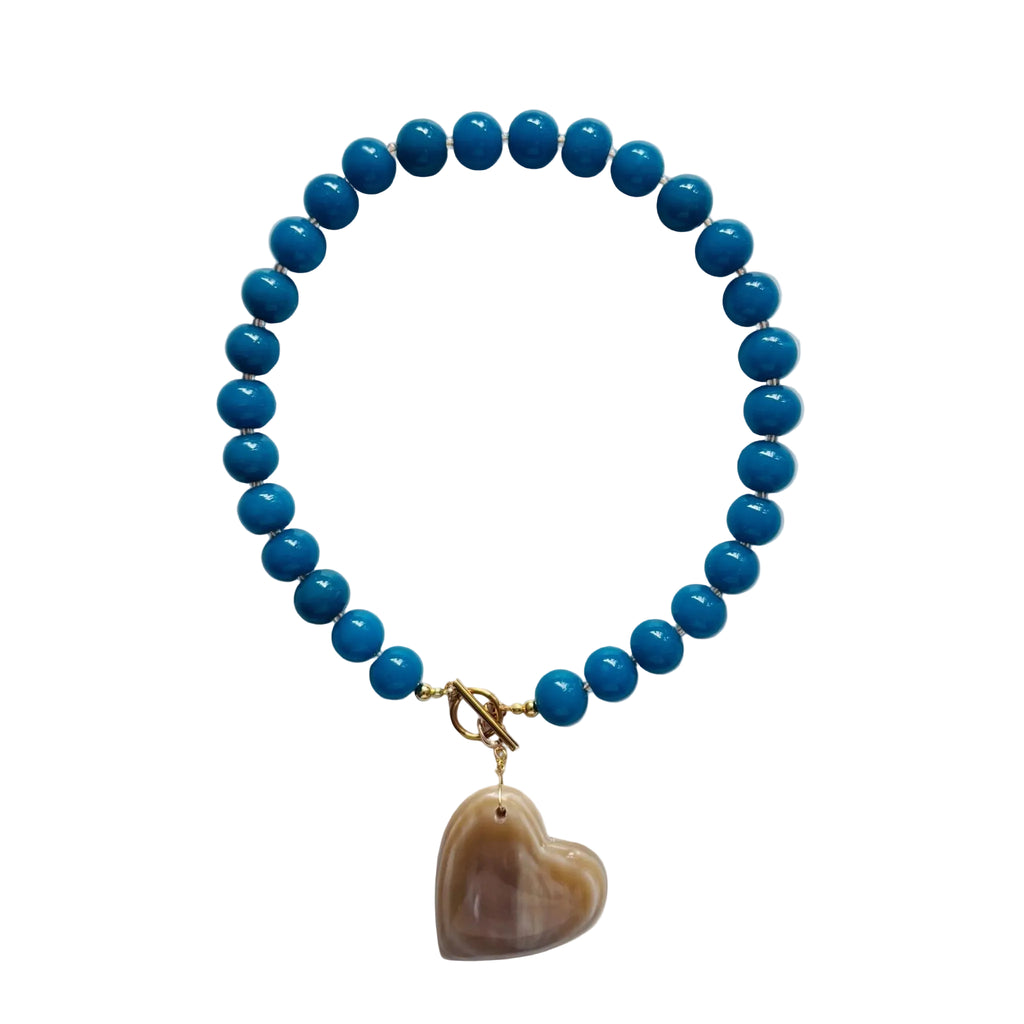 Ocean Pulse Glass Bead Necklace