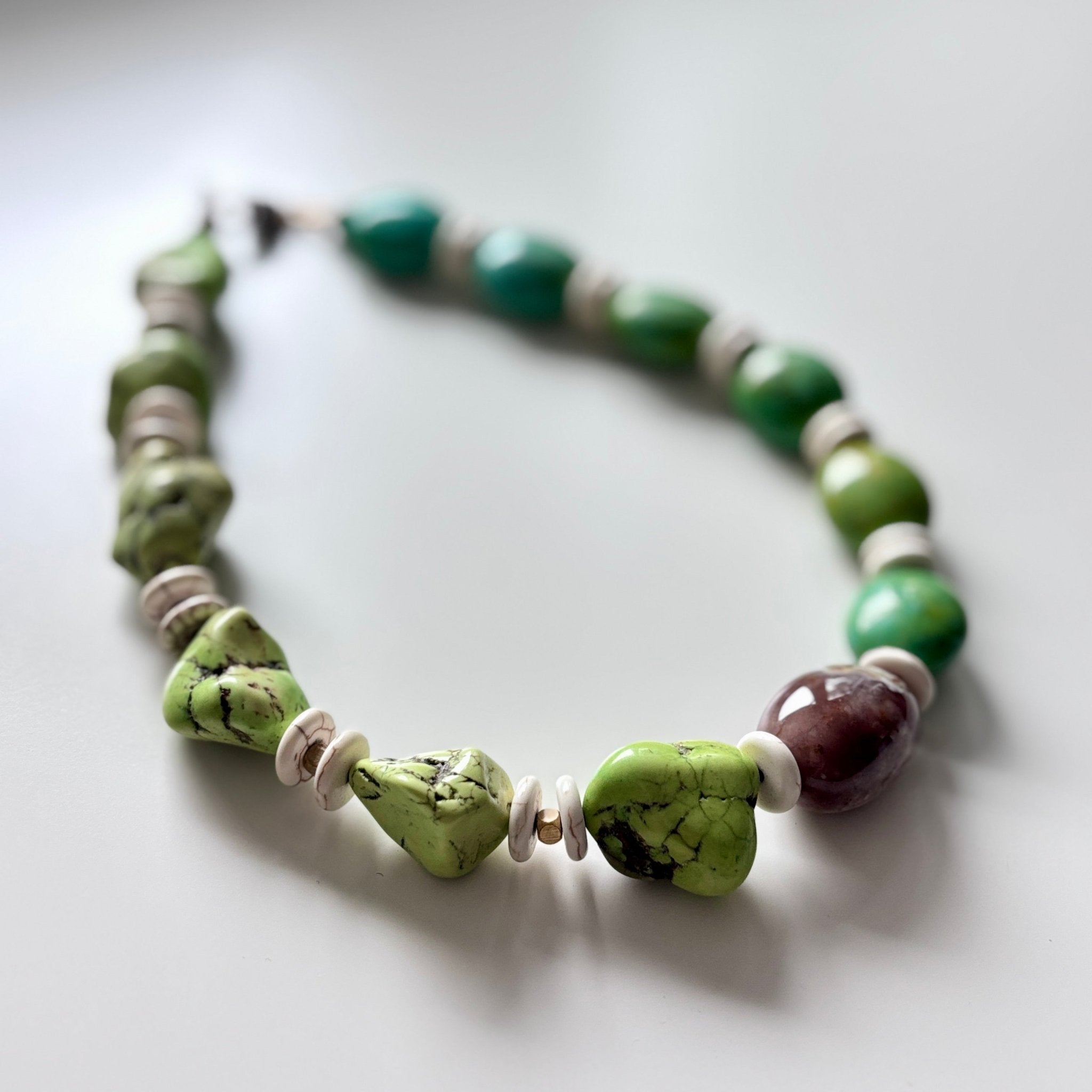 Ocean Spirit - Turquoise & Ocean Jasper Necklace