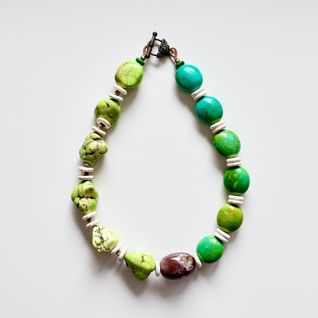Ocean Spirit - Turquoise & Ocean Jasper Necklace