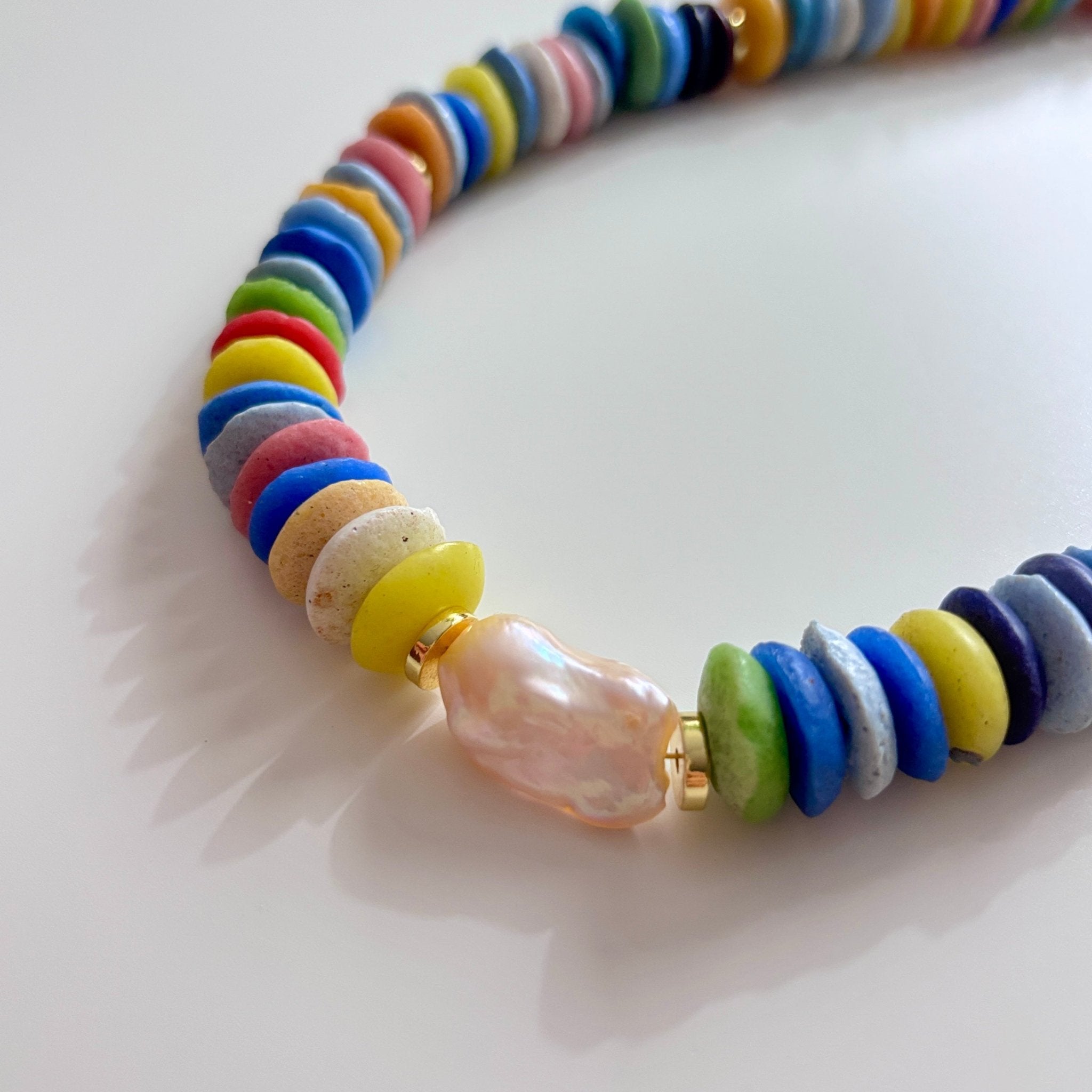 Detail of Rainbow Candy Necklace