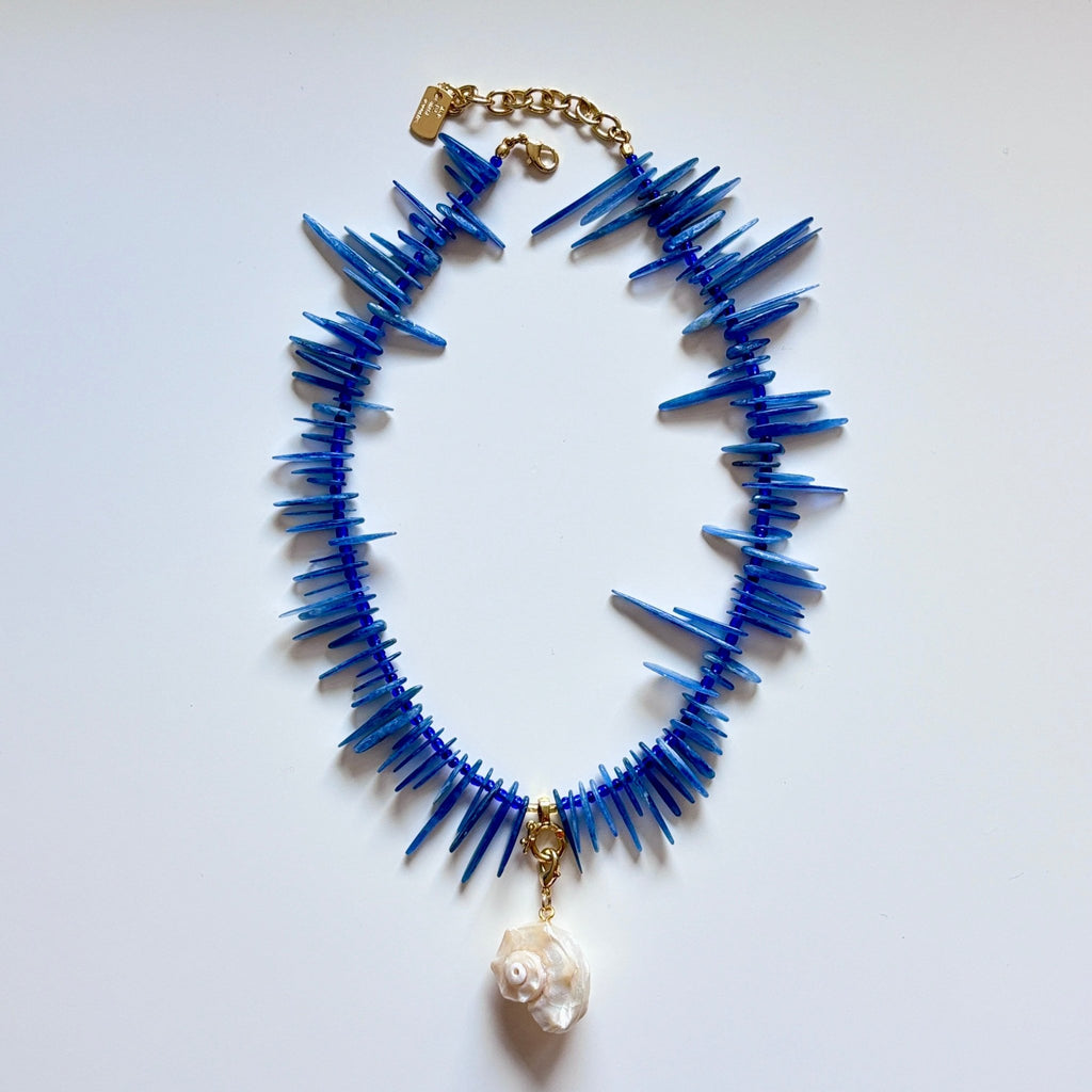 Sea Wisper Kyanite Spike Necklace