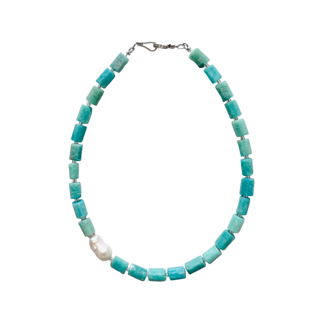 Seafoam Pearl Necklace