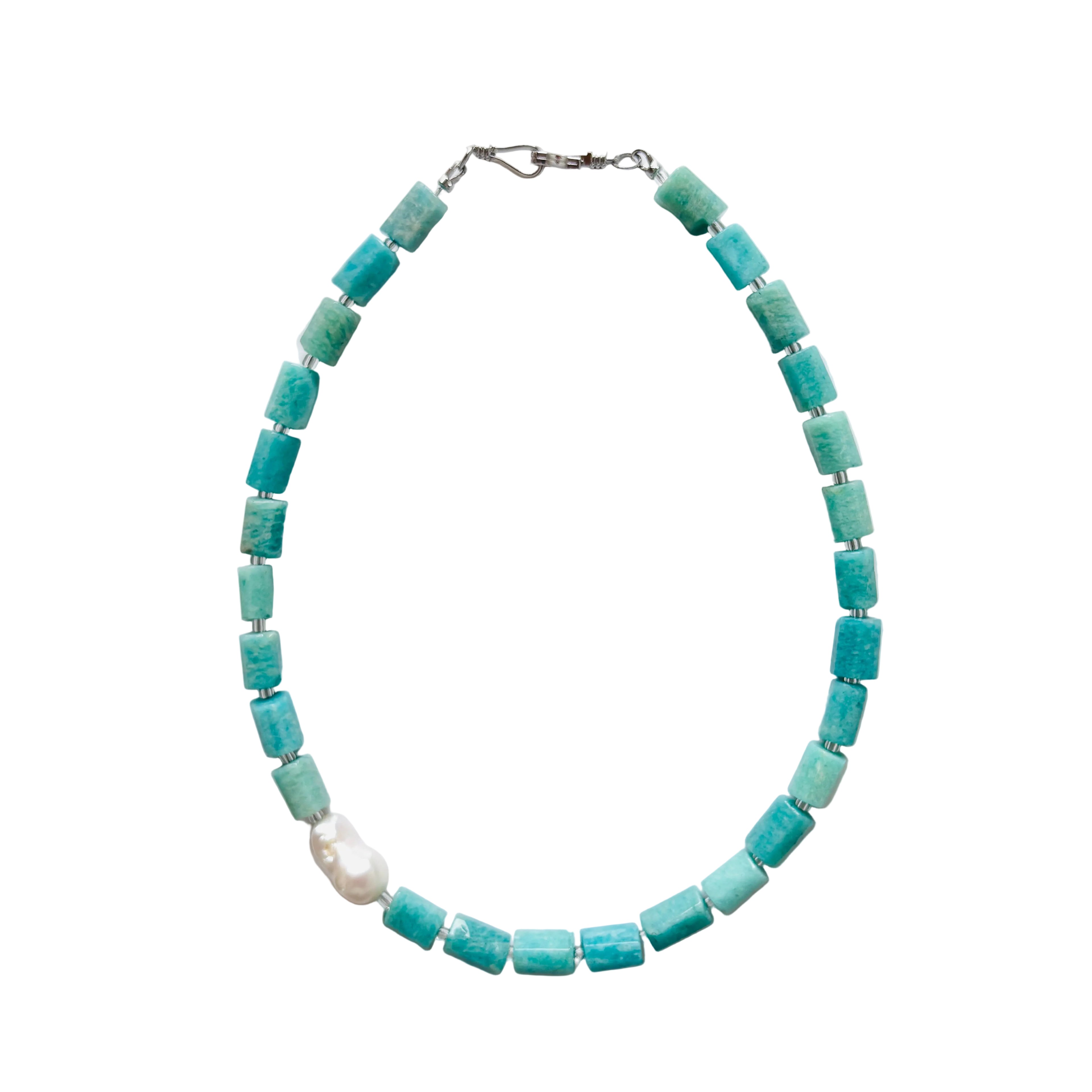 Seafoam Pearl Necklace