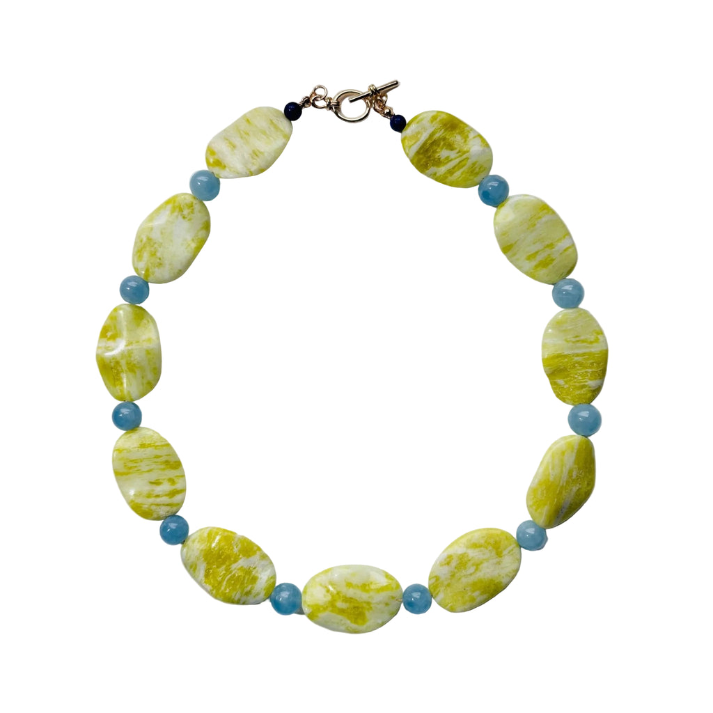 Spring Bloom Natural Stone Necklace