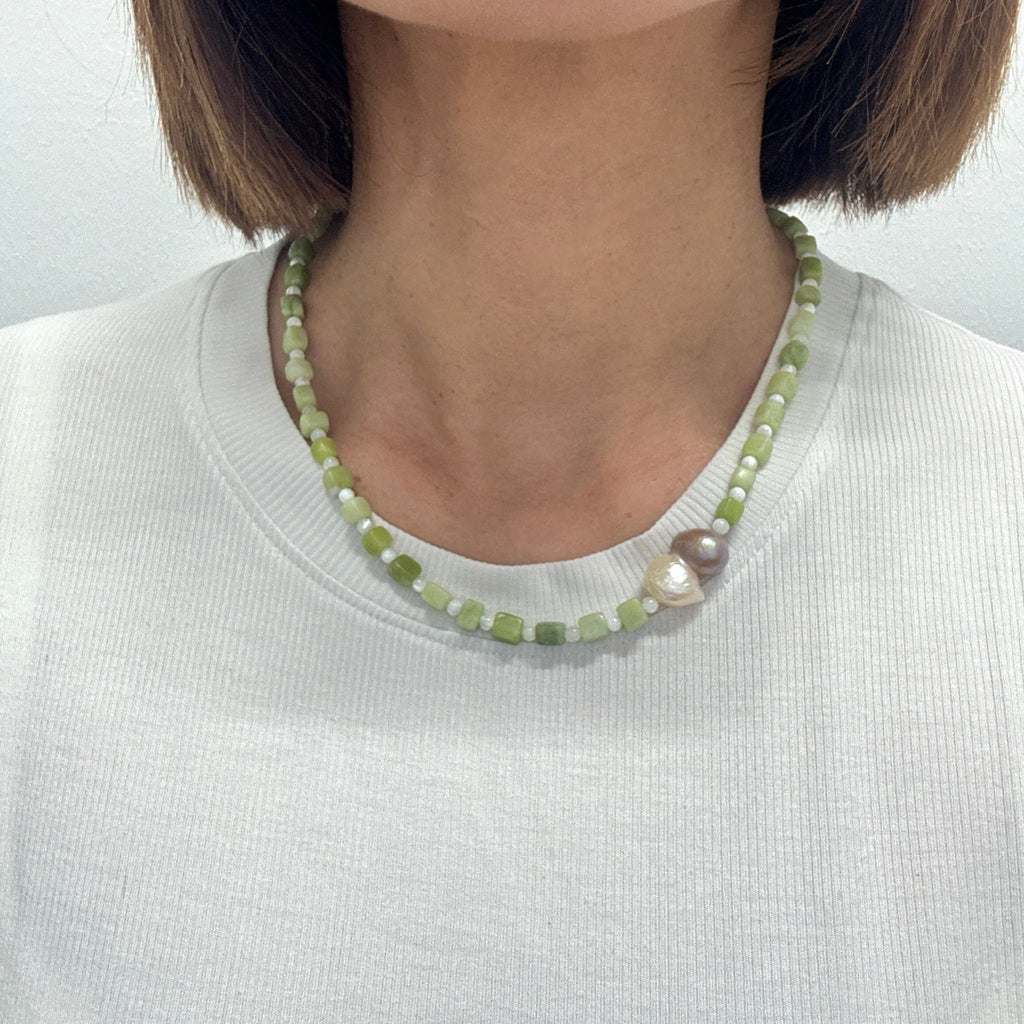 Model wearing Spring Dew Necklace