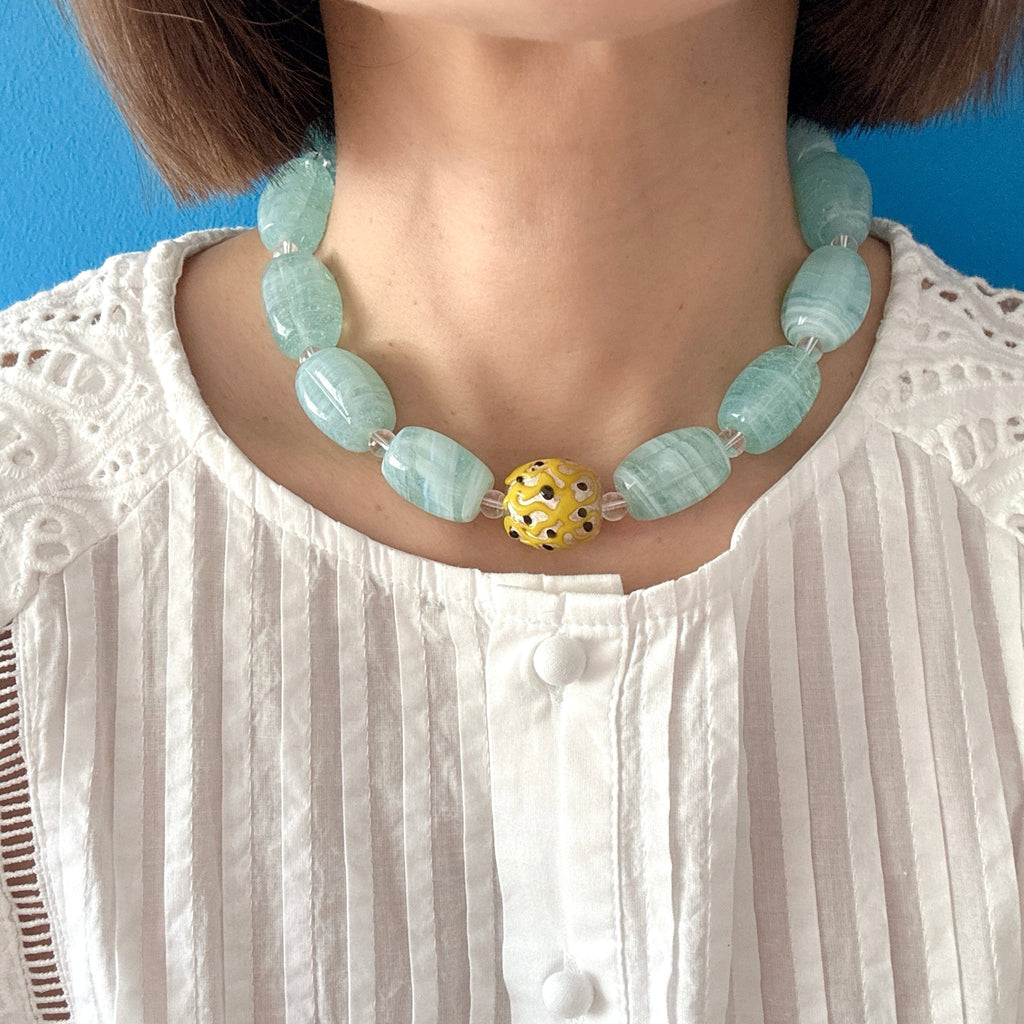 Model wearing Summer Sky Choker