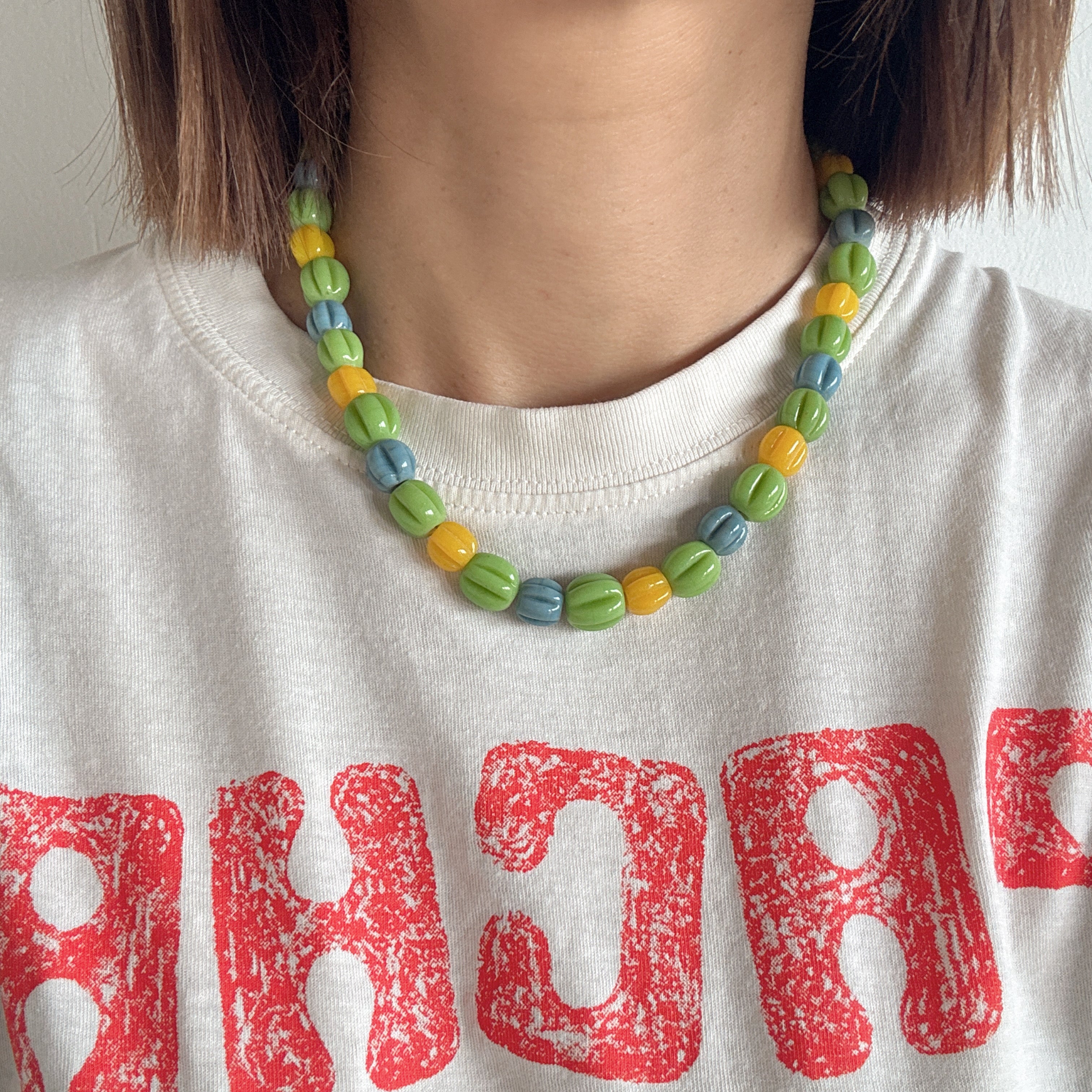 Model wearing Summer Sorbet Necklace
