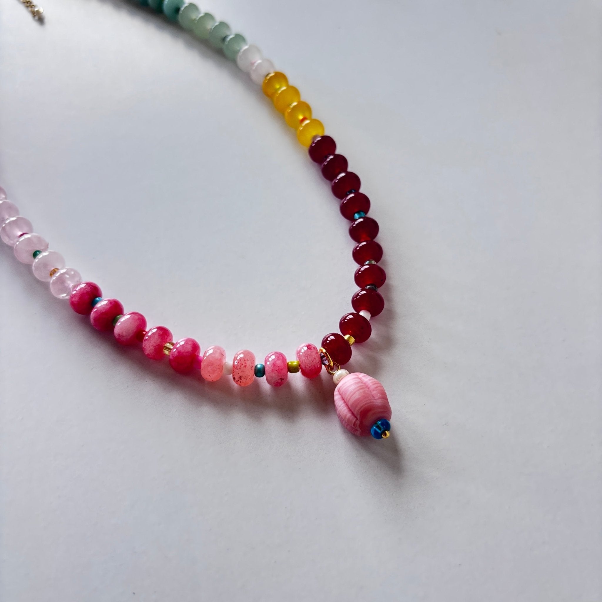 Detail of Sunset Candy Necklace